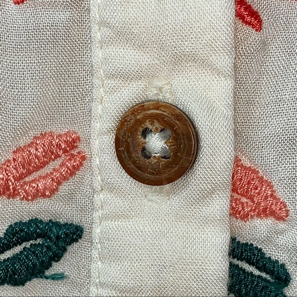 Embroidered Cream Blouse / Tunic - Picture 3 of 9